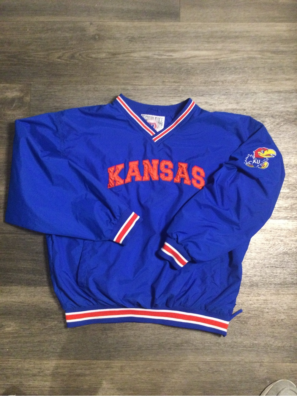 Vintage Kansas Jayhawks Royal Blue Windbreaker Jacket